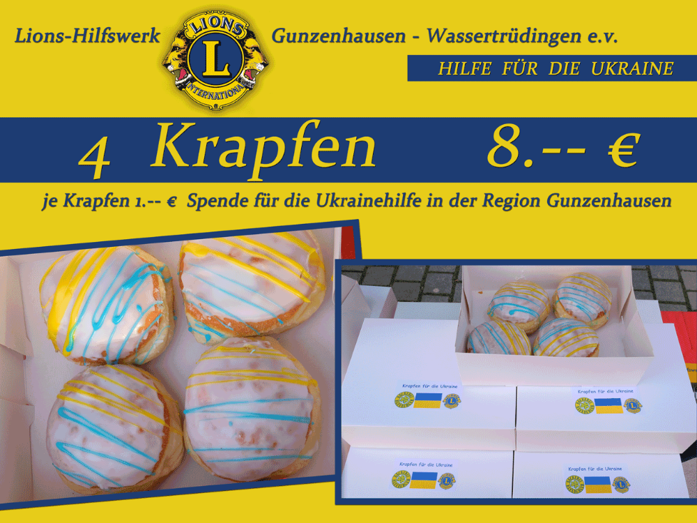 Krapfen für die Ukraine